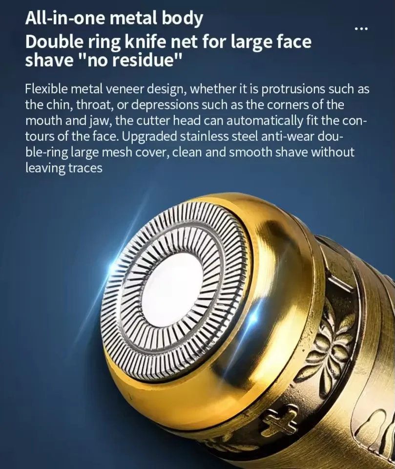 T9 Men's Electric Shaver Mini Razor USB Rechargeable Shavers For Men Family Travel Portable Beard