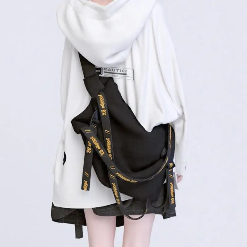 

2026 New American Original Nylon Fabric Motorcycle Women Bag Personalized Multifunctional Portable Shoulder Crossbody Bag Trendy