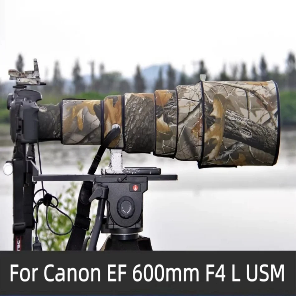 ROLANPRO Lens Camouflage Cover for Canon EF 600mm f/4 L USM Lens Anti Shake I Coat Rain Cover Lens Sleeve Guns Case