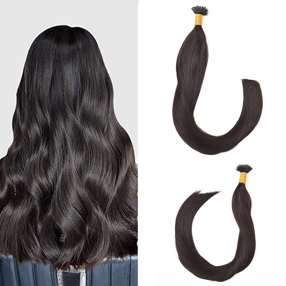 Nano Ring Hair Extensions 1g/pcs Indian Real Remy Human Hair Nano Tip Hair Extensions Natural Color