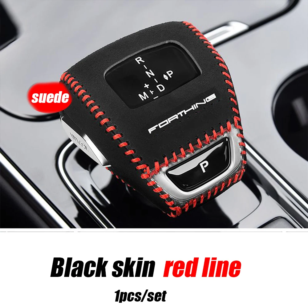 For DMF FORTHING T5 EVO 2021 2022 Leather Car gear shift lever knob handle Cover Trim Sticker Accessories Decoration