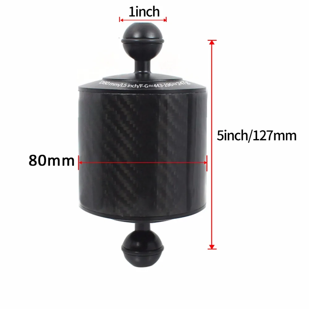 Tauchen DSLR Kamera käfig Dual Handheld Tray Halterung Buttery Clip Kohle faser Verlängerung sarm schwimmende Stativ halterung für Gopro 13 – Detail 30