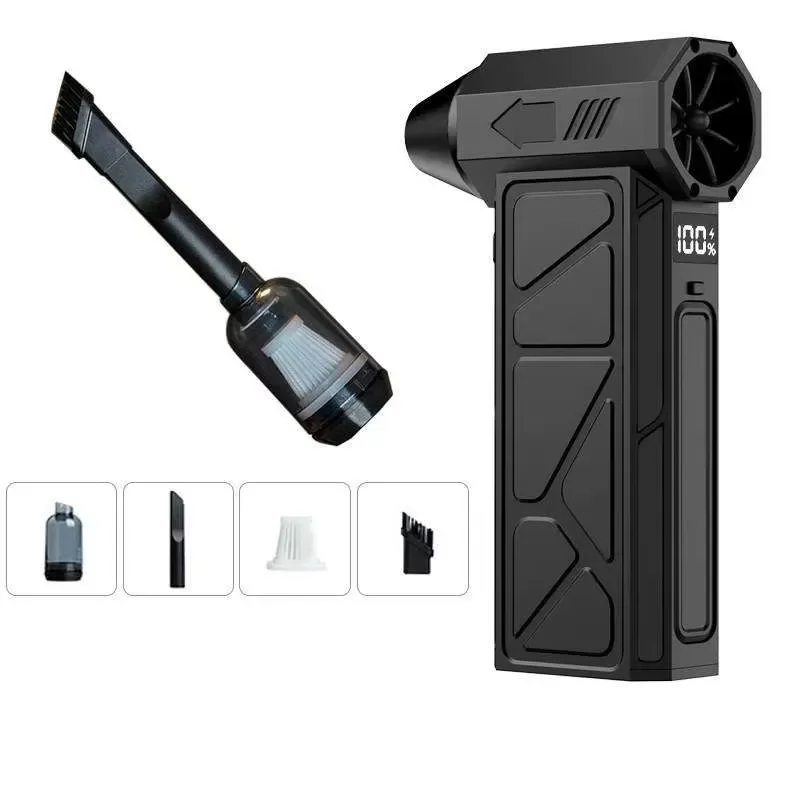 Portable Cordless Blower Mini Brushless Motor Handheld Electric Jet Turbo Fan Battery Powered for Cleaning Dust Removal Tool