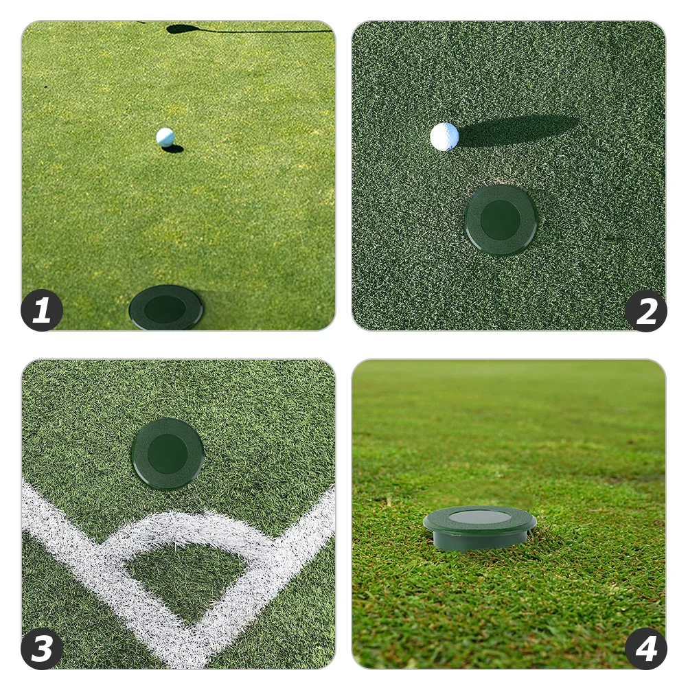 

3Pcs Push Putter Cup Covers Golf Hole Putting Green Covers Plastic Practice Training Supplies Outdoor Golf Accessories