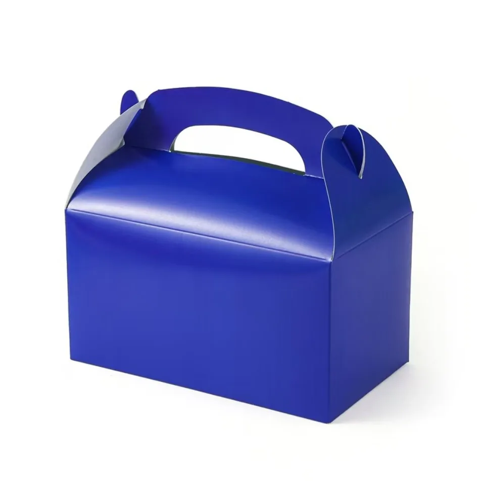 10/30/50PCS Griff Leckerli Box Keks Backpapier Süßigkeiten Cookie Box für Gäste Geburtstag Party Rosa Leckereien Tasche Verpackung Gefälligkeiten – Detail 6