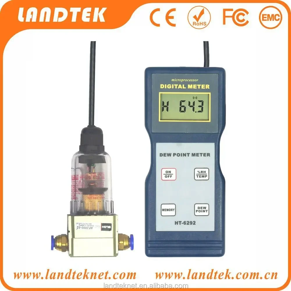 LANDTEK Portable Dew Point Meters for Compressed Air Dew Point Analyzer HT-6292