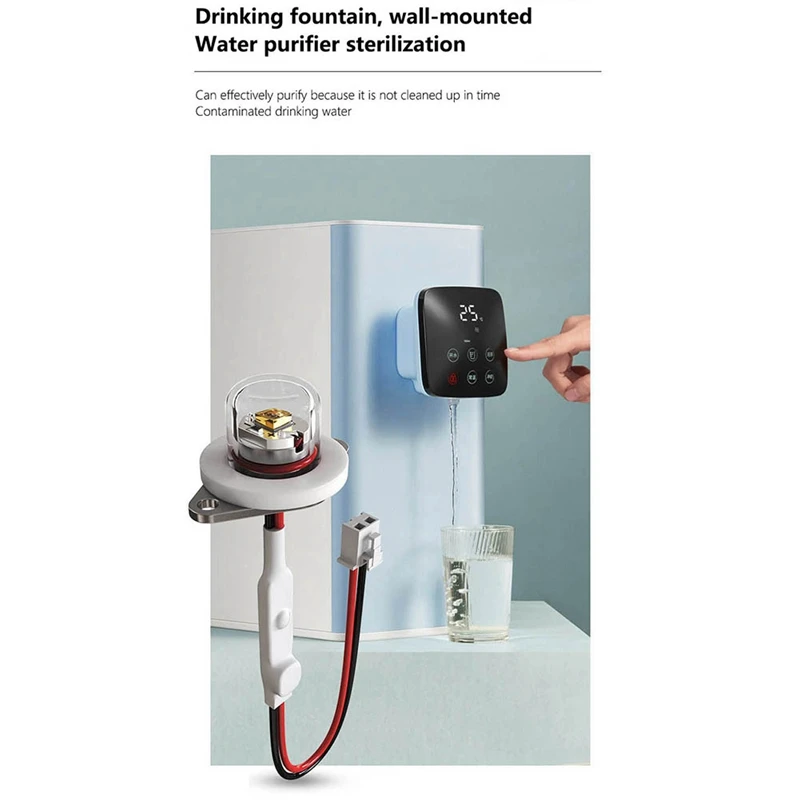 DC12-24V UVC 270-280NM Ultraviolet Purificateur d'eau Stérilisation Pet Distributeur d'eau Humidificateur LED Désinfection Tech