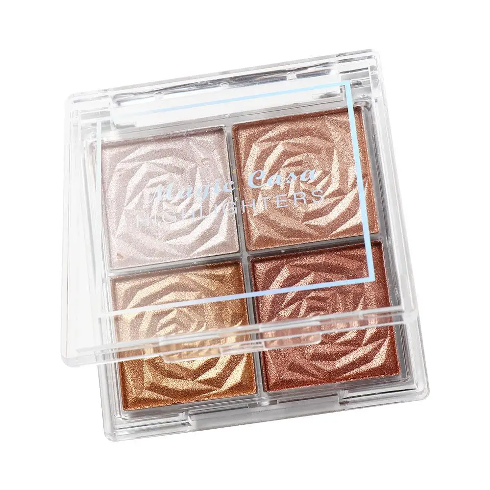 Kosmetyki Highgloss Blush 3D Face Bronzer Women Makeup Palette Narzędzie do makijażu Glitter Highlighter Palette Diamond Highlight Powder