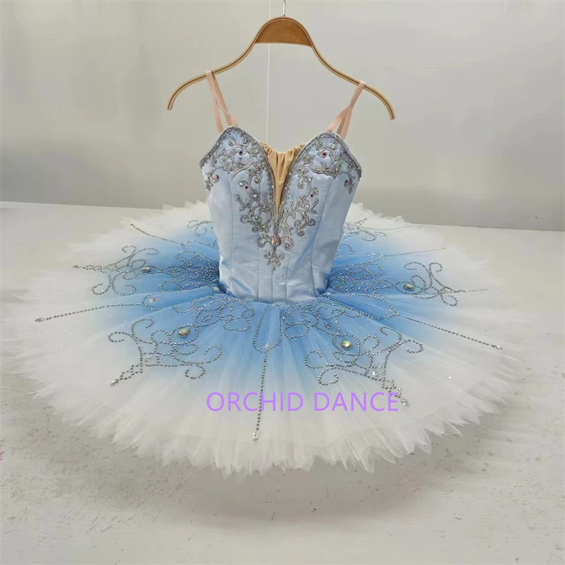 

2024 Professional High Quality Custom Size Kids Girls Women Adult Performance Wear Blue Bird Ballet Tutu Costumes