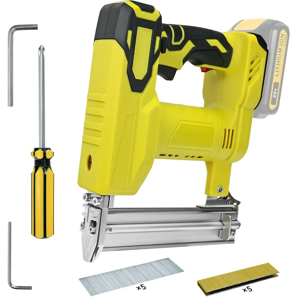 

2-in-1 Cordless Staple&Nail Gun for DeWalt 20V Battery, 18 Gauge Nail Gun with 1000 Nials for Home Use, Wood, Upholstery, DIY