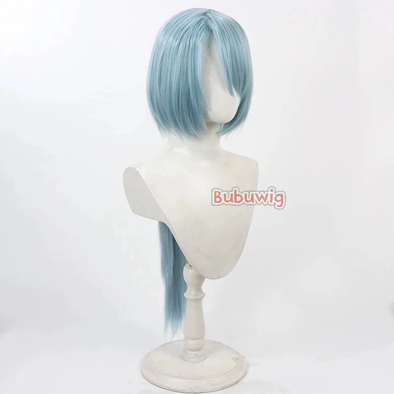 

CySynthetic Hair Fubuki Косплей Парики The Elusive Samurai Fubuki 70 см Женский Длинный Прямой Синий Cos Парик Термостойкий