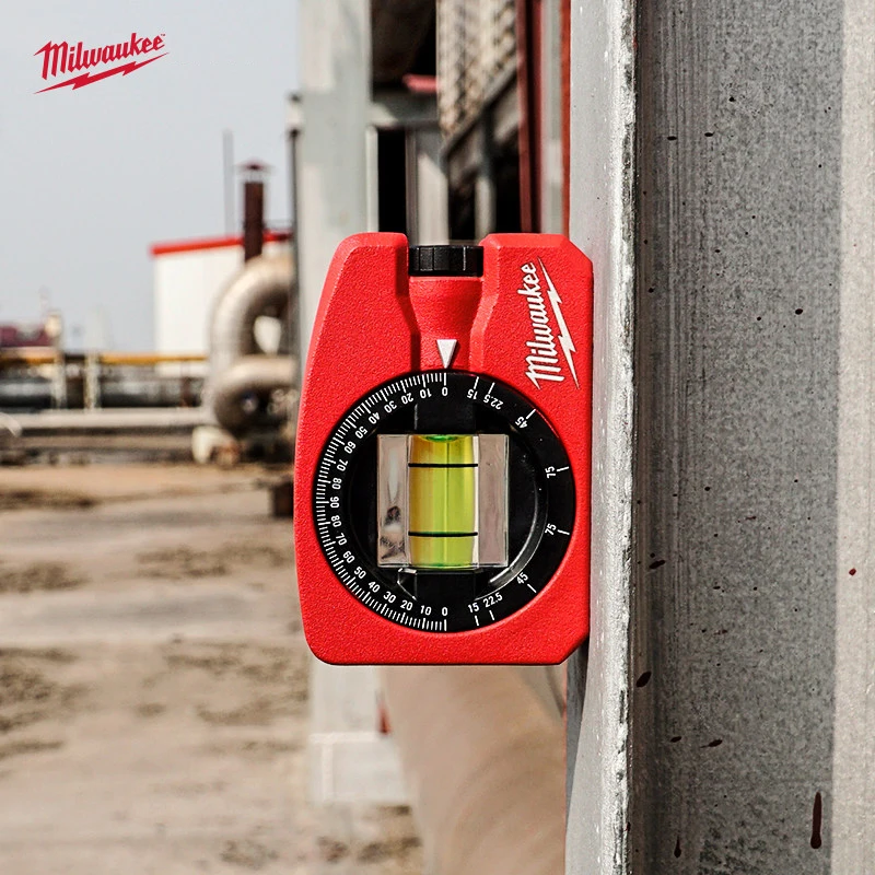 Milwaukee Mini 360° Lockable Torpedo Level Ruler, High-Precision Angle Horizontal Measurement, Manual Tool 4932459597/48-22-5102