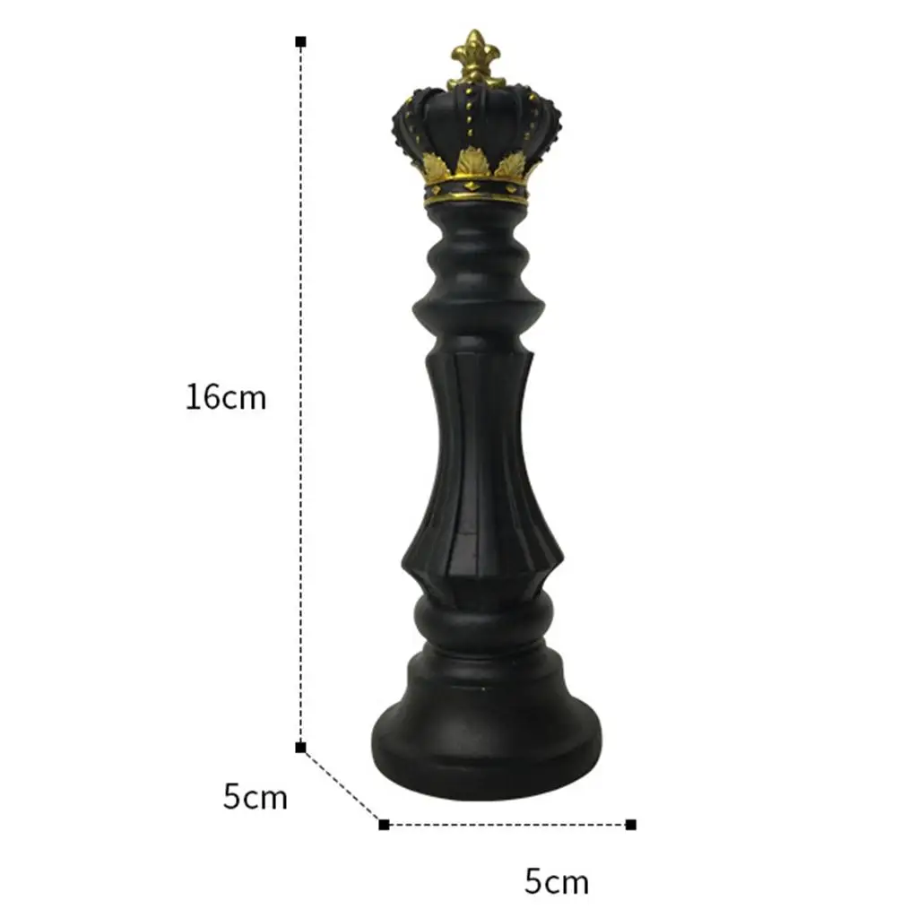 Modern International Chess Sculpture Ornament Figurine Office Decor Crafts