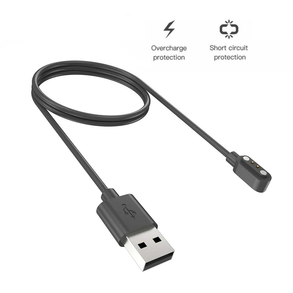 Accessori di ricambio per adattatore per caricabatterie per orologio USB di sicurezza con cavo di ricarica magnetico per HAYLOU Watch 2 Pro(LS02 Pro)/Solar Lite