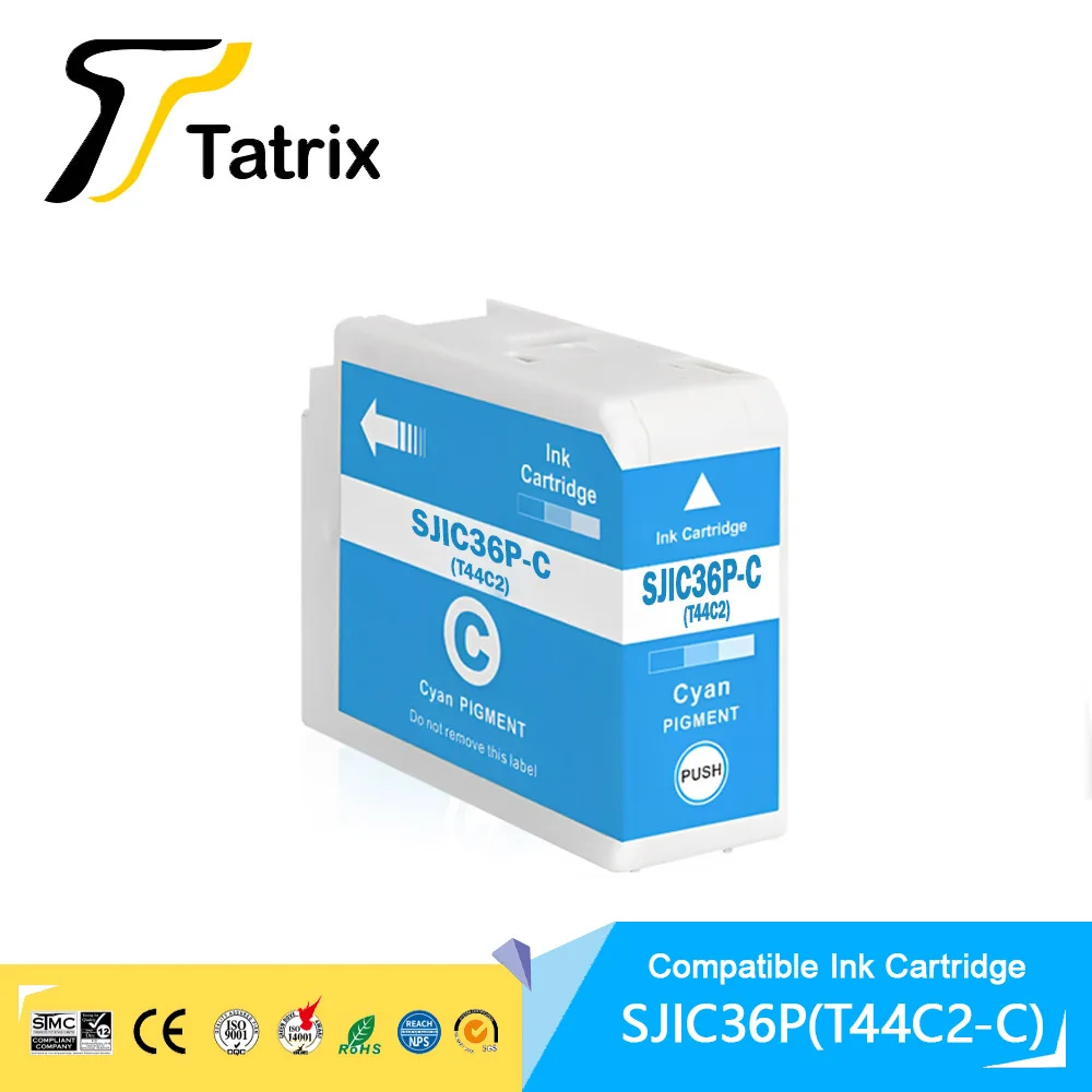 Imagem -03 - Tinta do Pigmento para Epson Tinta Compatível Sjic36p T44c1 T44c2 T44c3 T44c4 Colorworks Cw-c6030a C6030p C6530a C6030p C6530p