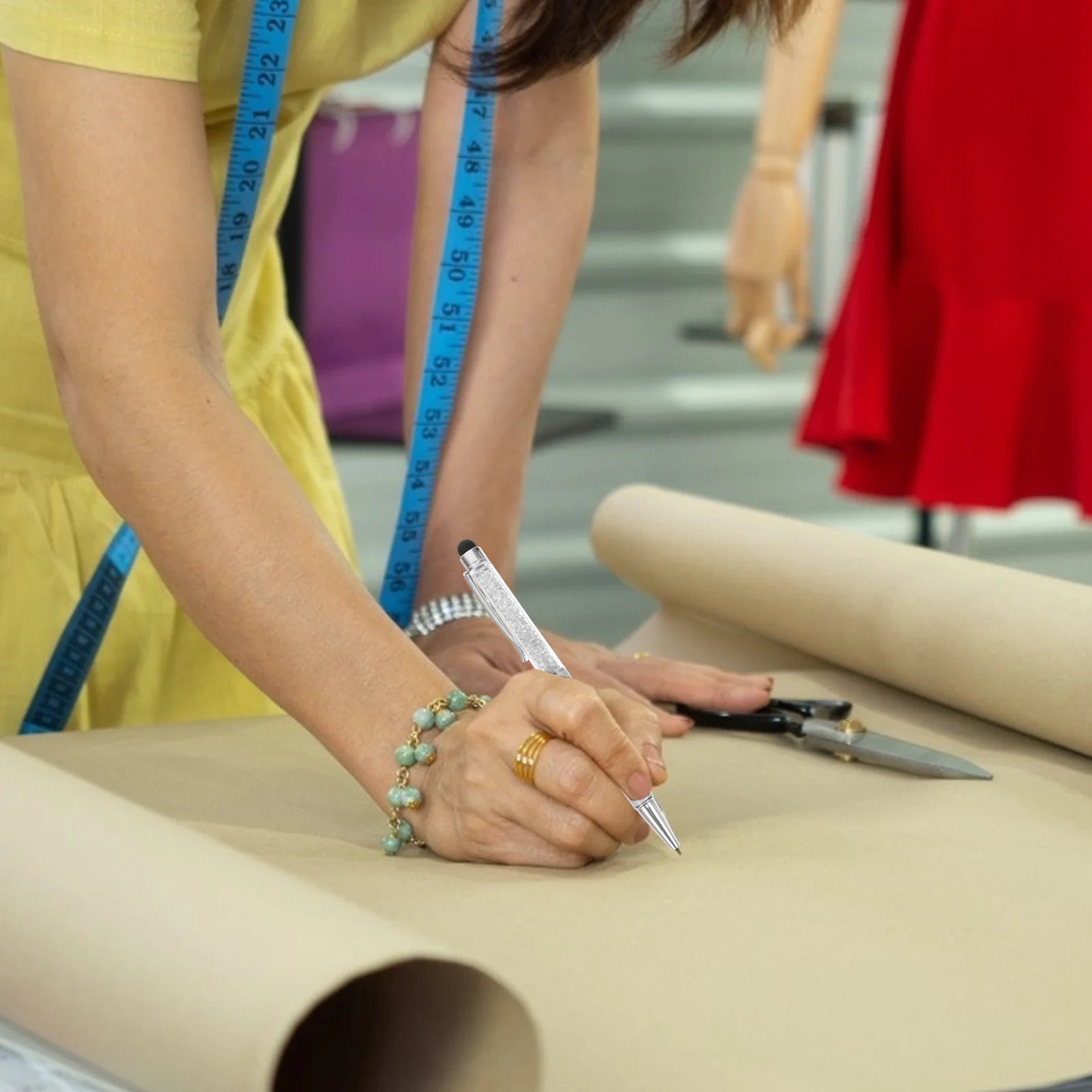 

6Pcs Capacitive Stylus Pen Crystal Handle Smooth Writing and Touch Screen Navigation for Phone Pc 2-in- Point Handwriting