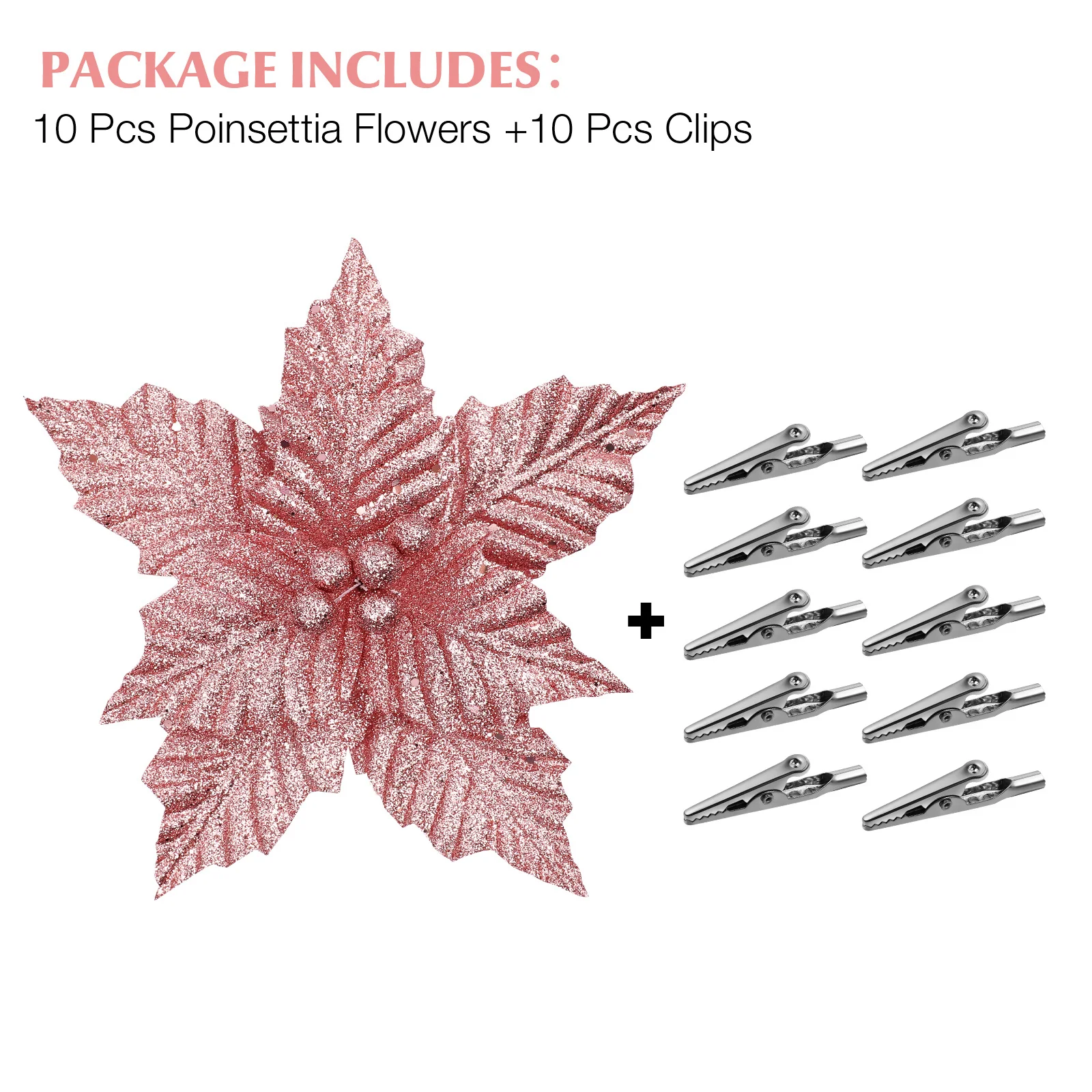 

Outdoor Christmas Decorations Fake Flowers Artificial Decorative Ornaments for Outdoors