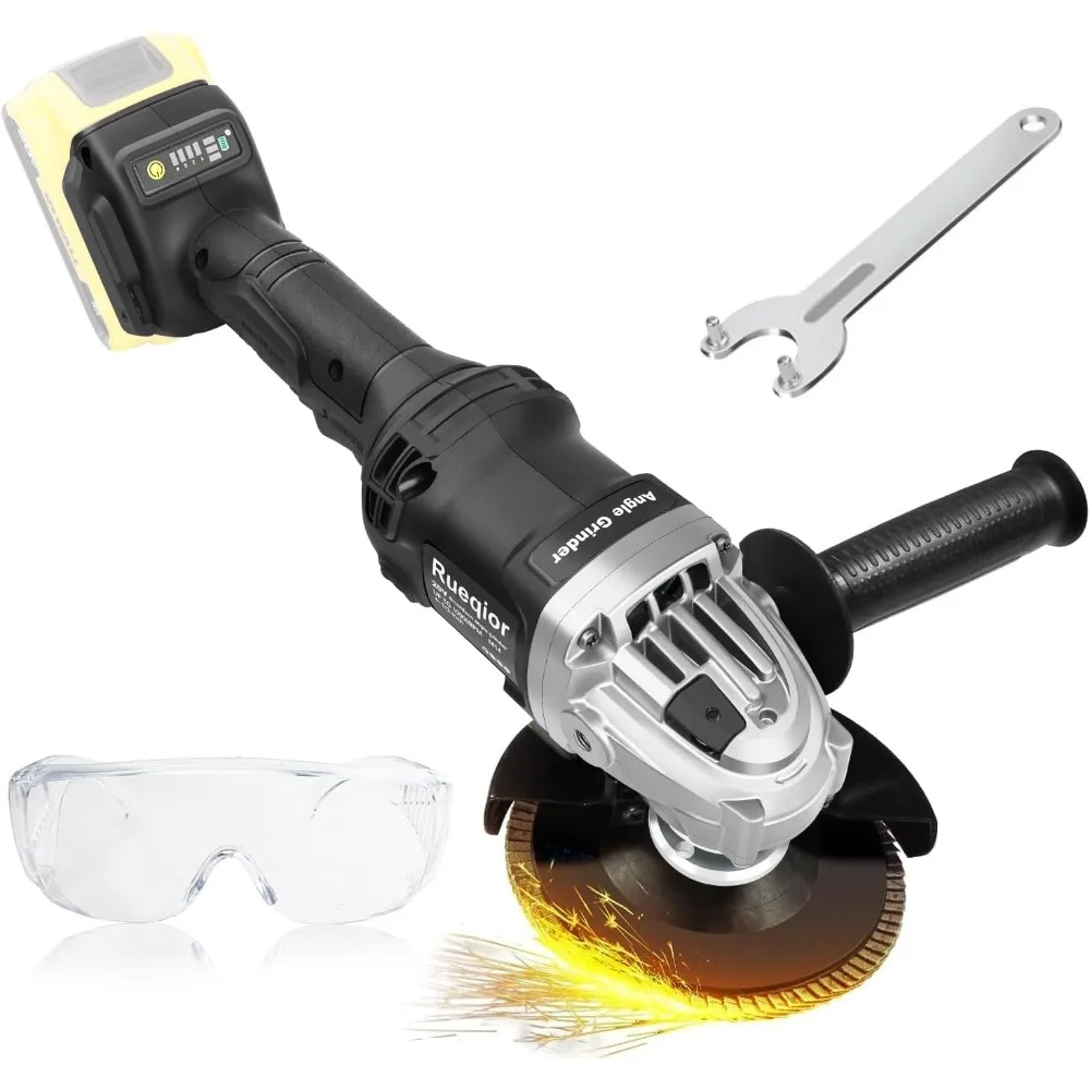 Cordless Angle Grinder 20V MAX Battery, 10000 RPM Brushless Grinder 4-1/2, 3 Variable Speed for Cutting, Grinding, Polishing