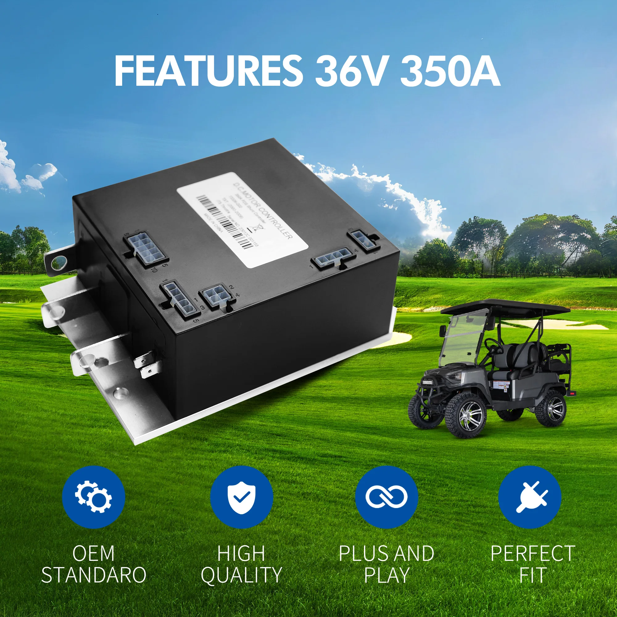 73326-G02 36V 350A ITS Regolatore di velocità del motore 609083 per carrello da golf EZGO TXT 2000-2009