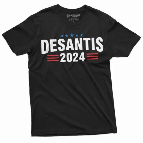 Men's Desantis 2024 Political T-shirt Florida governor ron deSantis Tee Shirt