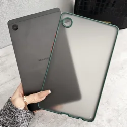 Чехол для Samsung Galaxy Tab A9 SM-X110 X115 A7 Lite T220 T225, задняя крышка из ТПУ и поликарбоната, Противоударная, приятная на ощупь, для A8.0 T290 T295