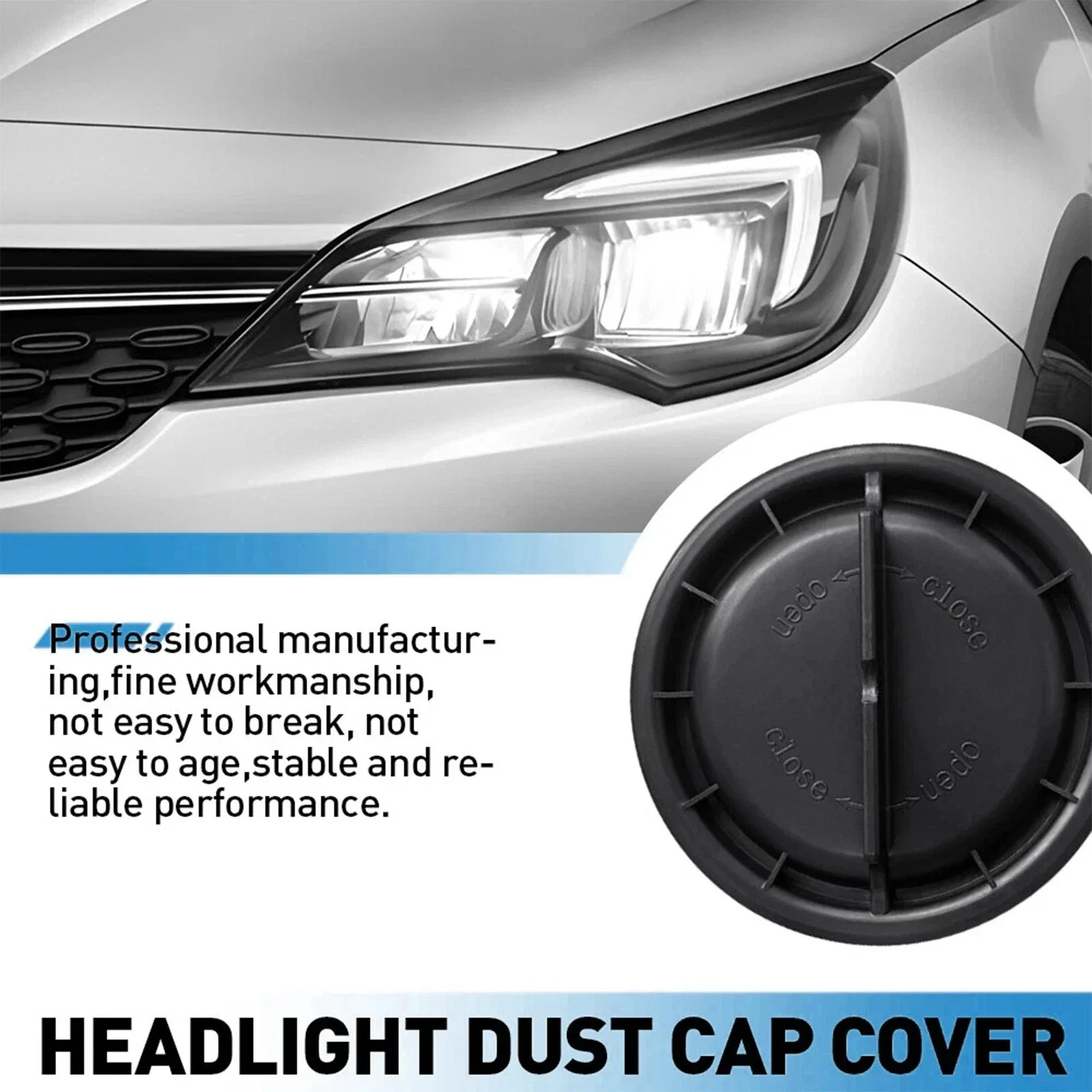 Car Headlight Dust Cap Bulb Cover For Vauxhall Astra K 2016-2019 Insignia 2008-2012 Headlight Dust Cap Bulb Cover Accessories