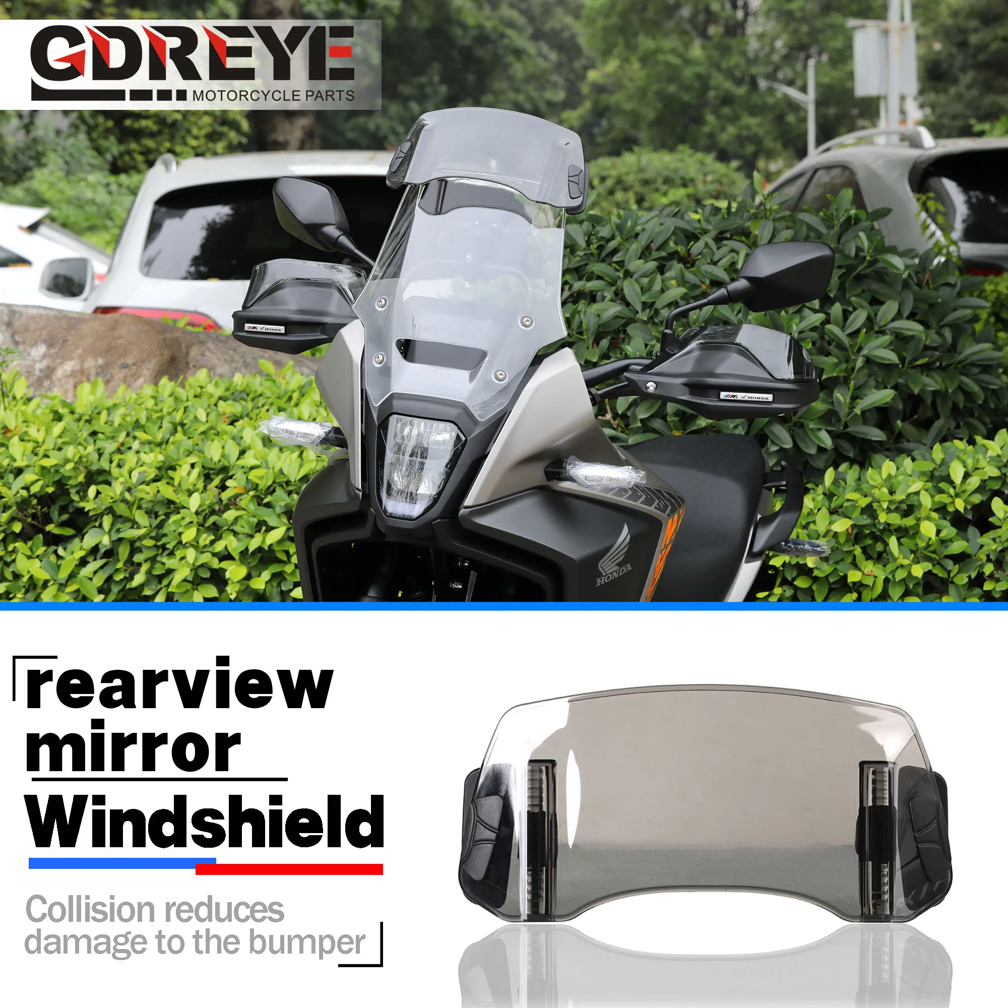 Motorcycle Windshield Extension Spoiler Windscreen Air Deflector For Suzuki VS 600 800 DL650 DL1000 DL250 V-STROM 650 1000 XT