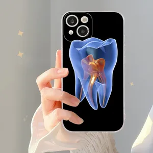 Zahnarzthelfer, weiche Silikonabdeckung, iPhone 14, 13, 12 Mini, 11 Pro, xs max, x, xr, if, 6, 7, 8 weitere 11 Hauptverkäufe iPhone -Zahnabdeckungen - №6