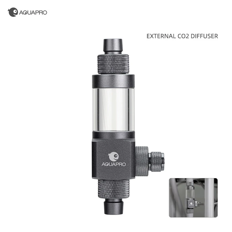 AQUAPRO External CO2 Atomizer Diffuser Sprayer Aquarium Fish Tanks Akvarium Filter Bucket Accessories Supplies Carbon Dioxide