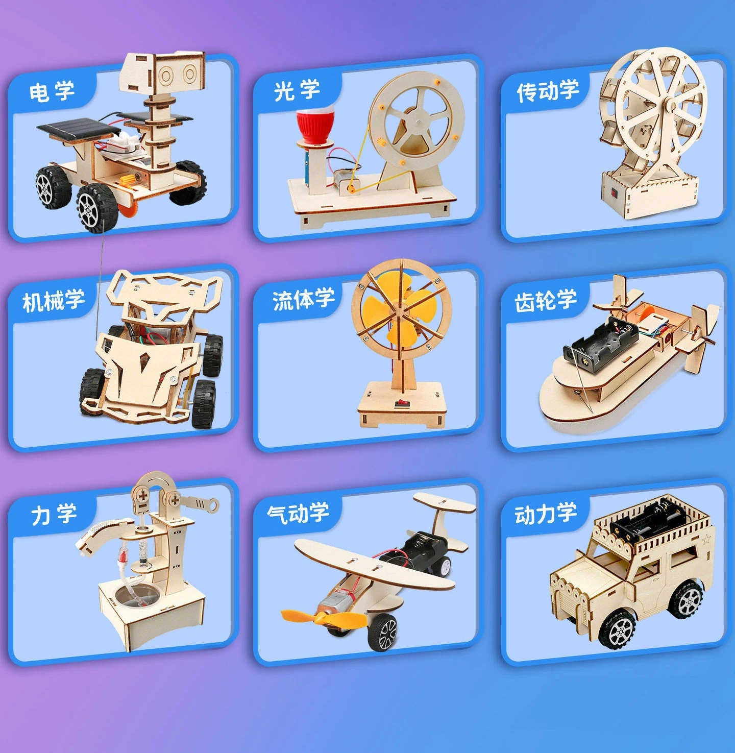Science experiment set children's handmade DIY toys boys educational physics primary school students June 1 small gift
