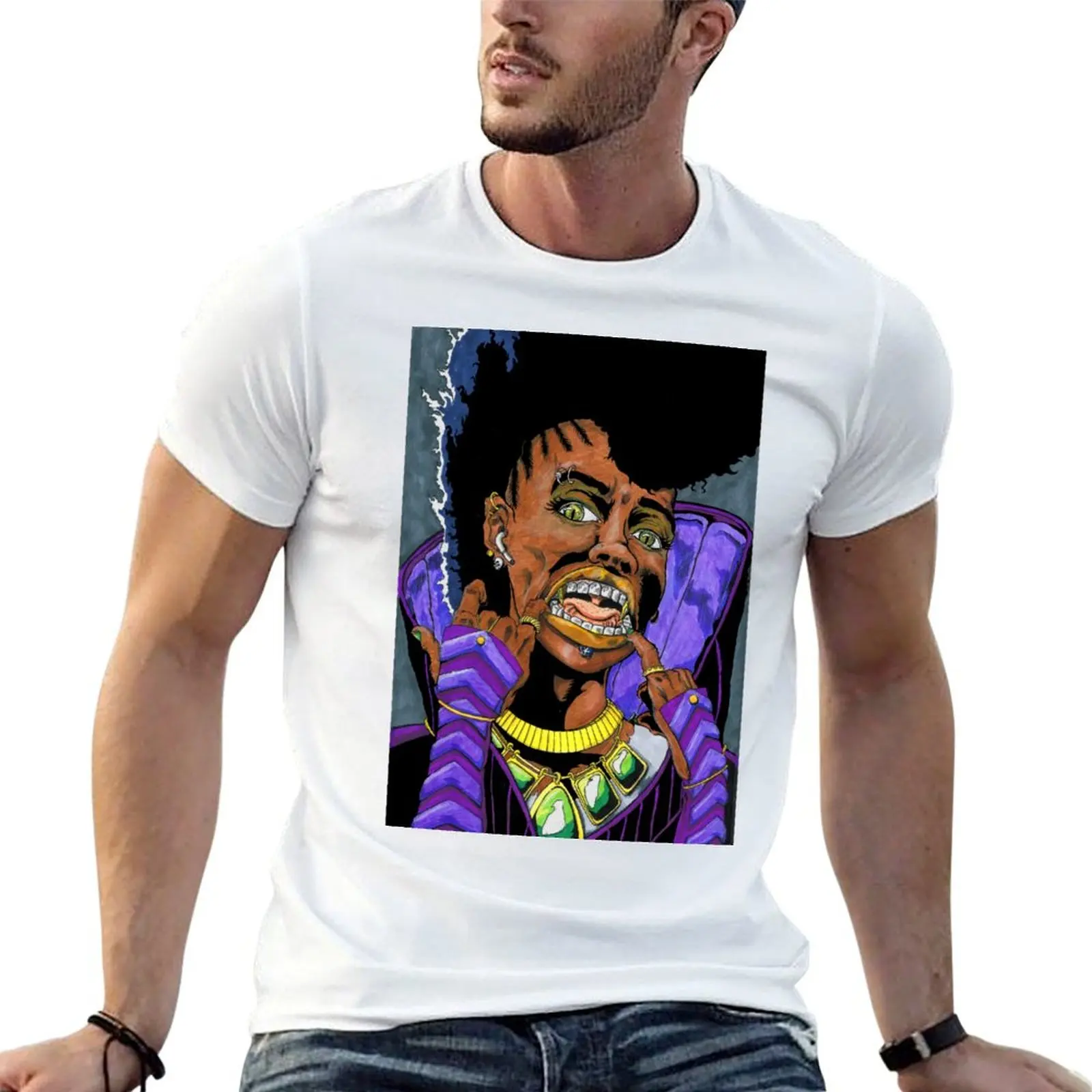 

Vampire Queen T-Shirt vintage graphic tee Clothing summer top Short sleeve tee slim fit t shirts for men