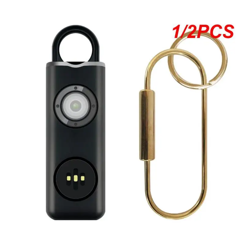 

1/2PCS Personal Safety Alarm Keychain with LED Lights Practical Siren 130dB Emergency-Safety Siren for Women Men