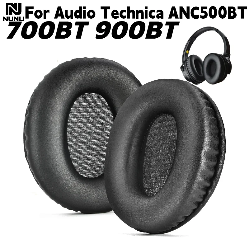 NUNU Replacement Protein Leather Memory Foam Ear Pads for Audio-Technica ANC500BT, ANC700BT, ANC900BT Headphones Repair Parts