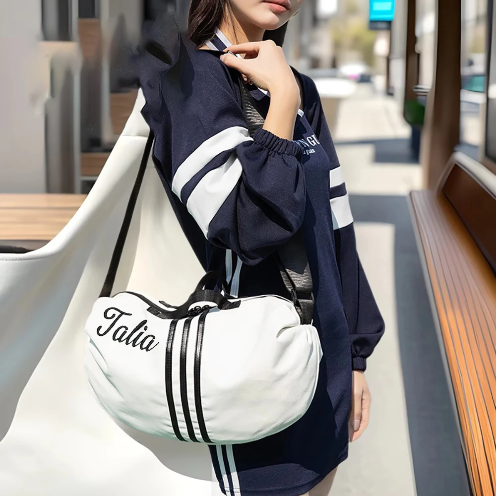 

New Large Capacity Fashion School Single Shoulder Handbag, Versatile Korean Version Crossbody Bag, Personalized Embroidery