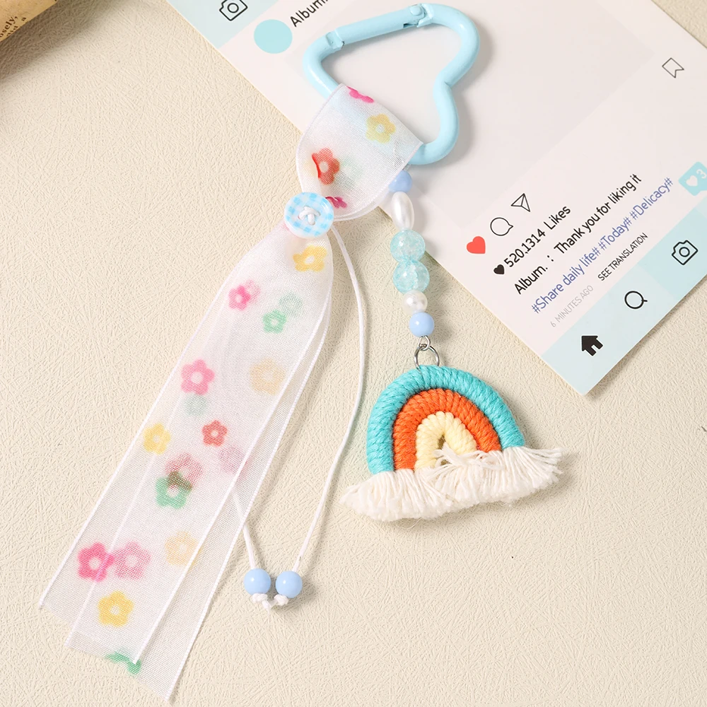Aihua Fashion Strand-Muschel-Fisch-Seestern-Anhänger Schlüsselanhänger Hübsche Satin-Taschen-Charms Handtaschen-Rucksack-Hosen-Dekoration Geschenke – Detail 15
