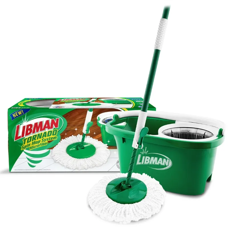 Libman Tornado Spin Mop System Green Polypropylene Bucket