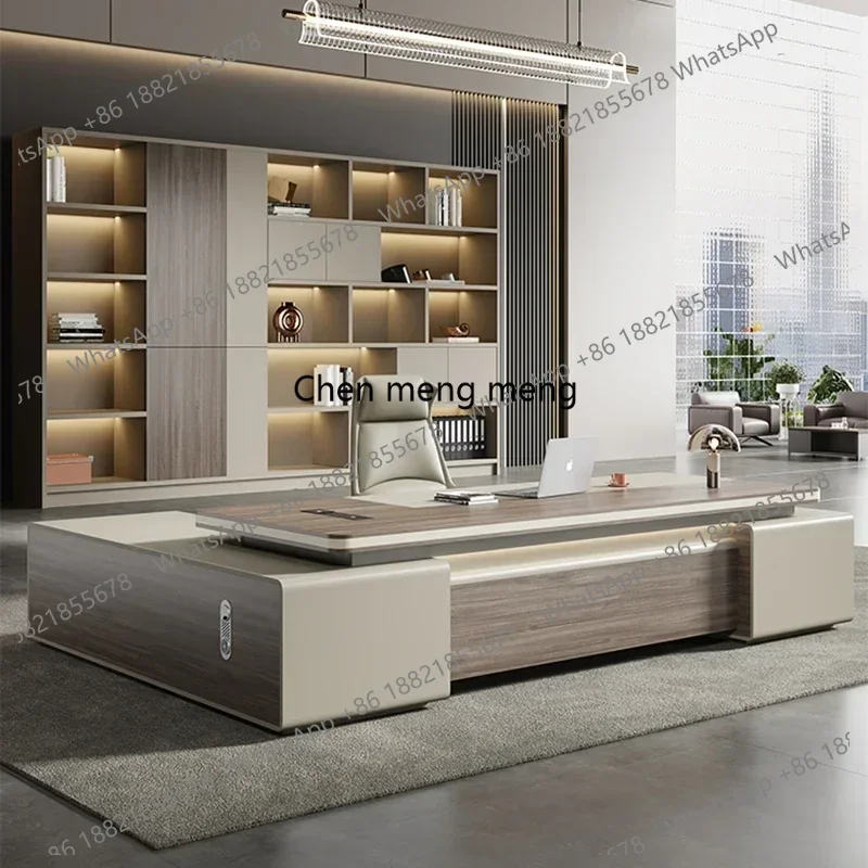 

Corner Modern Office Desk Storage Large Luxury Writing Laptop Office Desk Computer Study Drawers Table De Bureau Furniture