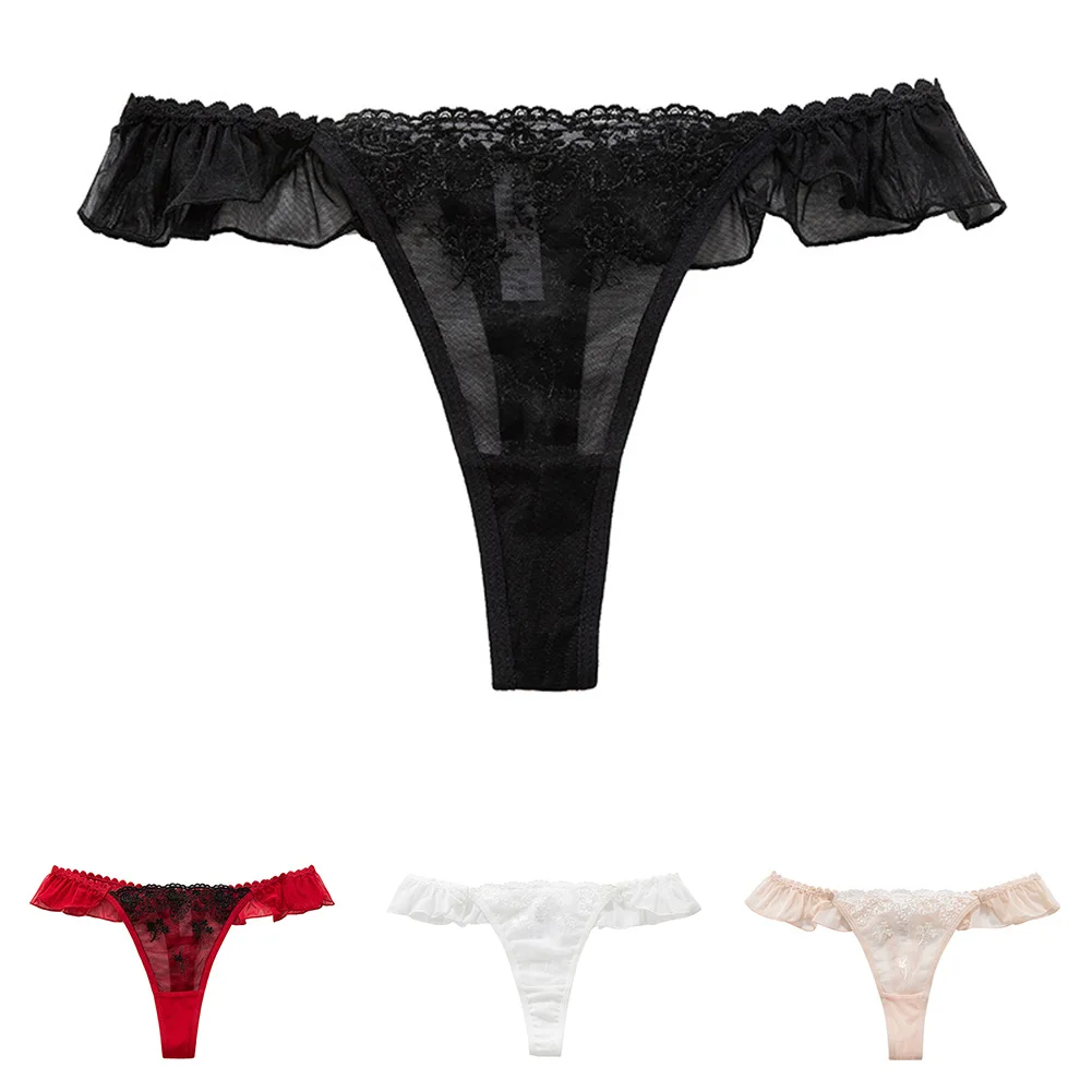 สตรีใหม่เซ็กซี่ชุดชั้นในลูกไม้เย็บเซ็กซี่ต่ําเอวกางเกง Hollow