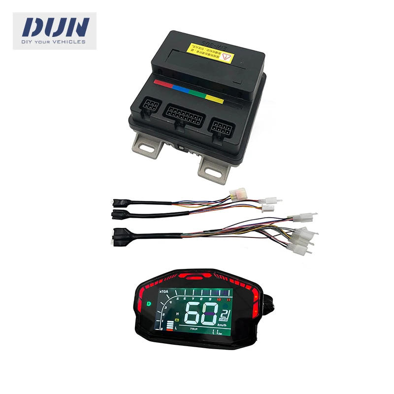 VOTOL EM30S 35A 500W-1.5KW Sine Wave Scooter ECU Controller with Display For  Electric Bicycle Motorcycle Mid-drive Hub Motor