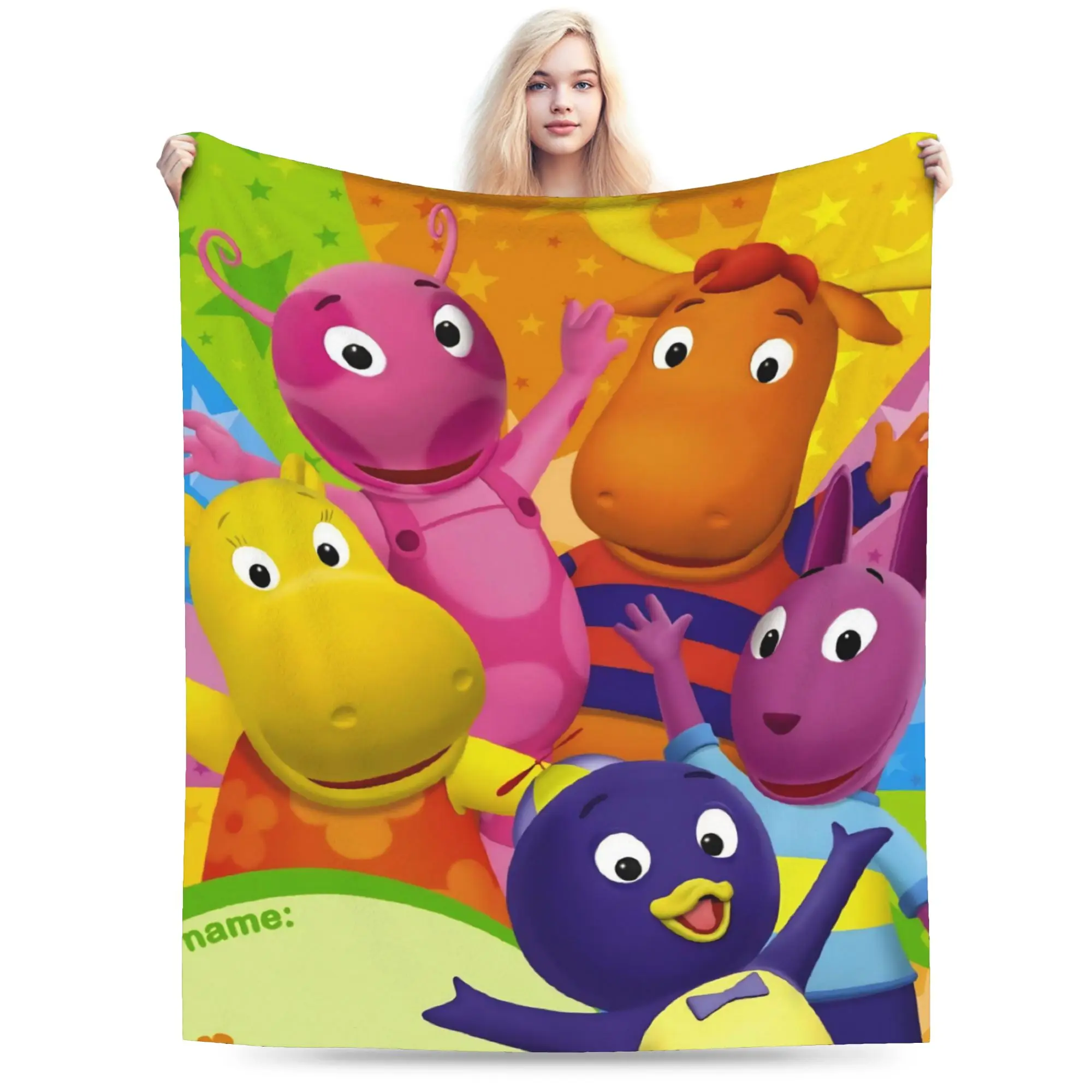 The B-Backyardigans Cartoon Merch Blanket Warm Cozy Fluffy  Throw Blankets for Couch 50x60 Inches Multi-size Bedding Throws