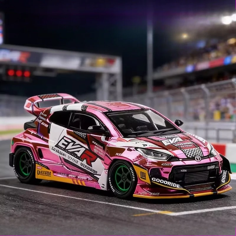 

Новая коллекционная модель автомобиля XCARTOYS 1/64 EVA-00 S1-11 из литого сплава, розовая, в стиле Variety, игрушка для мальчиков, рождественский подарок