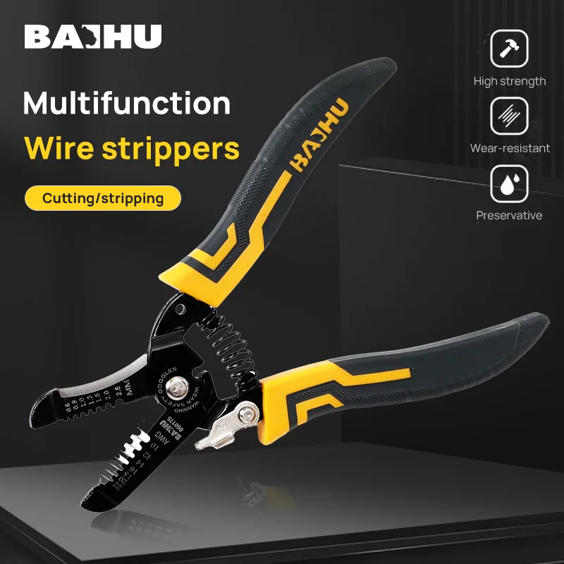 Wire Pliers Multifunctional Electrician Peeling Household Network Cable Wire Stripper Puller Stripper Tools