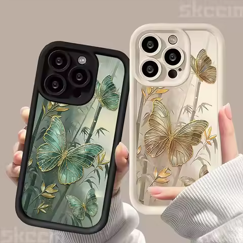 Ink Painting Bamboo Silicone Phone Case for Samsung Galaxy S25 Ultra S24 S23 Plus S22 S21 S20 FE A54 A55 A35 A15 5G Cover