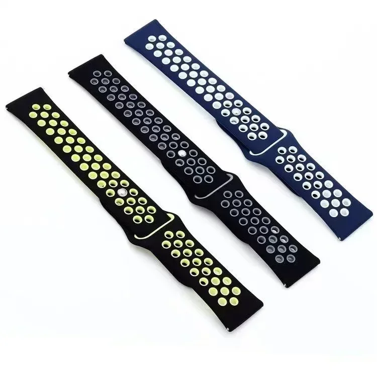 20mm 22mm 18mm Silicone Strap for Garmin Active 5/Vivoactive 5 Breathable Band Garmin Forerunner 55 965 165 265 265S/Venu 3 3/2S