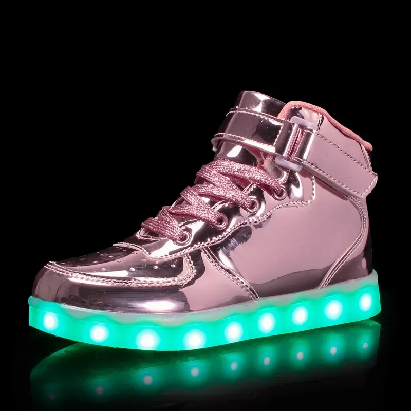 Pantofole a Led USB illuminate sneakers luminose kryovki scarpe per bambini incandescenti scarpe da ginnastica per bambini con suola leggera per