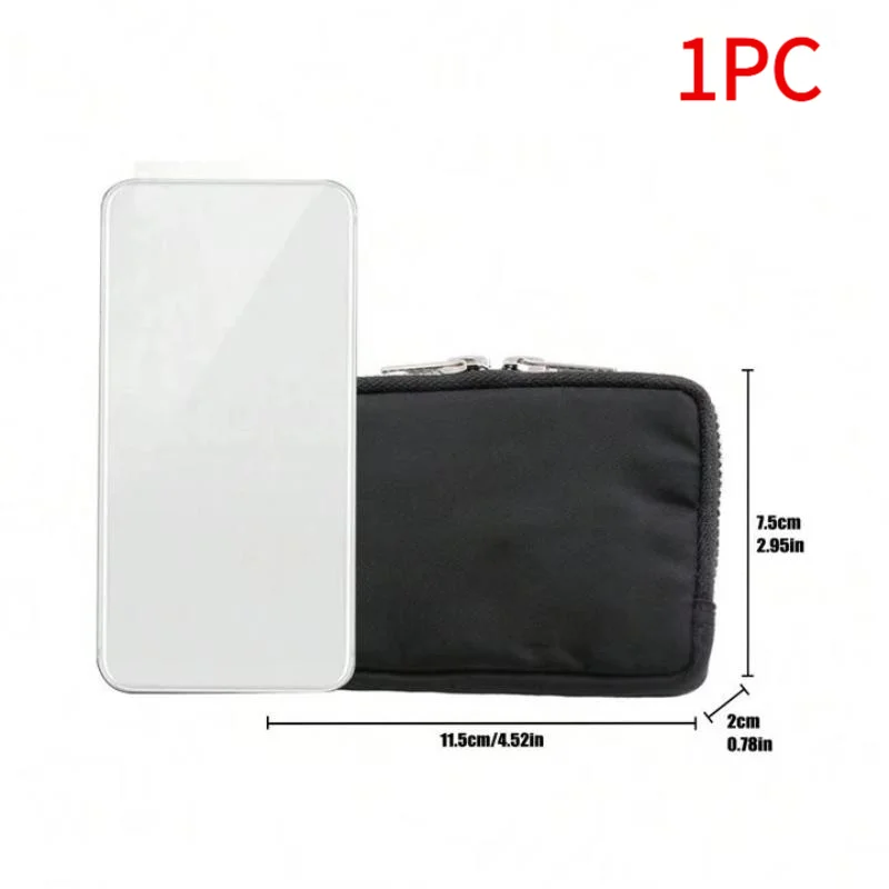 1Pc Multi-Functional Card Holder Keychain Slim-Style Waterproof Nylon Small Wallet Women's Coin Purse For Daily Commute Travel.