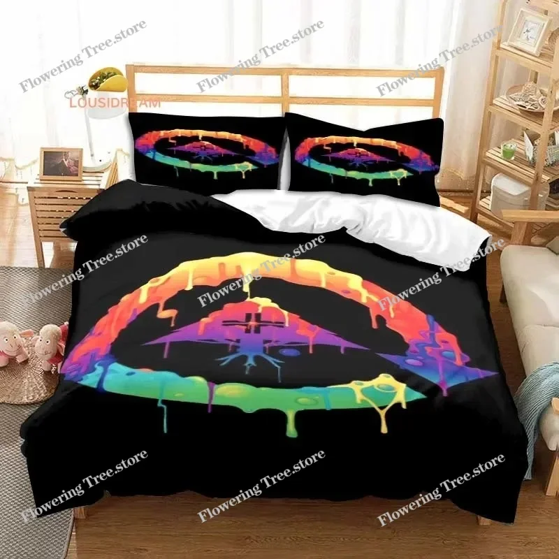 

Clothing Brand LRG Logo Sheets Quilt Covers Bedding Dormitory Sheets Three-piece Bedding Set Soft Warm Bedding Set