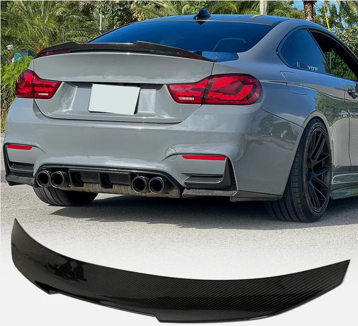 

Для BMW M4 F82 Coupe 2014-2019 Prepreg сухой УГЛЕРОДНЫЙ спойлер задний спойлер Крылья губа