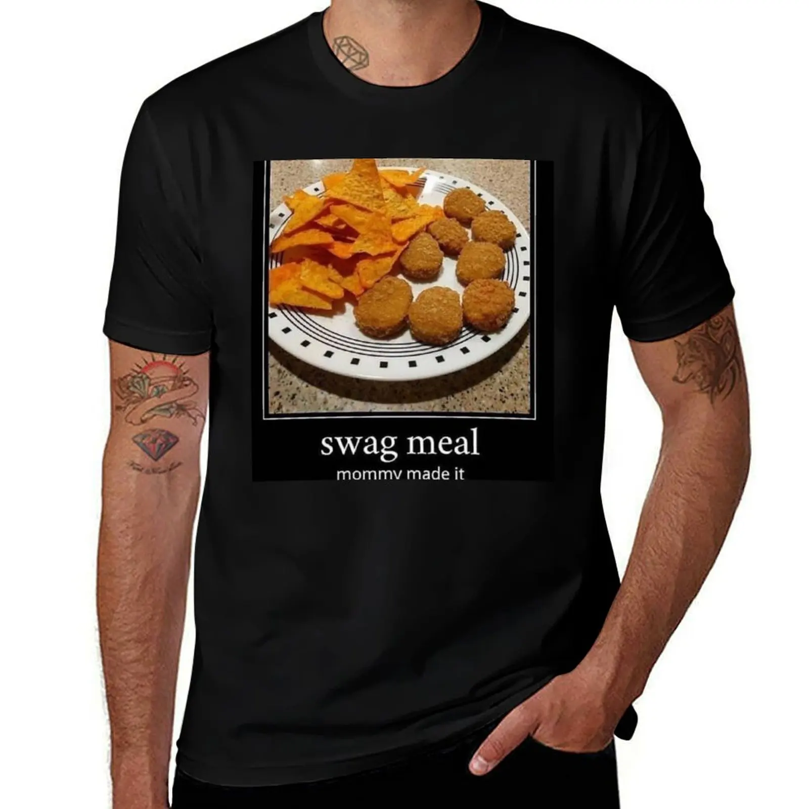 Swag Meal T-Shirt Casual All Match Short Sleeve T-Shirt