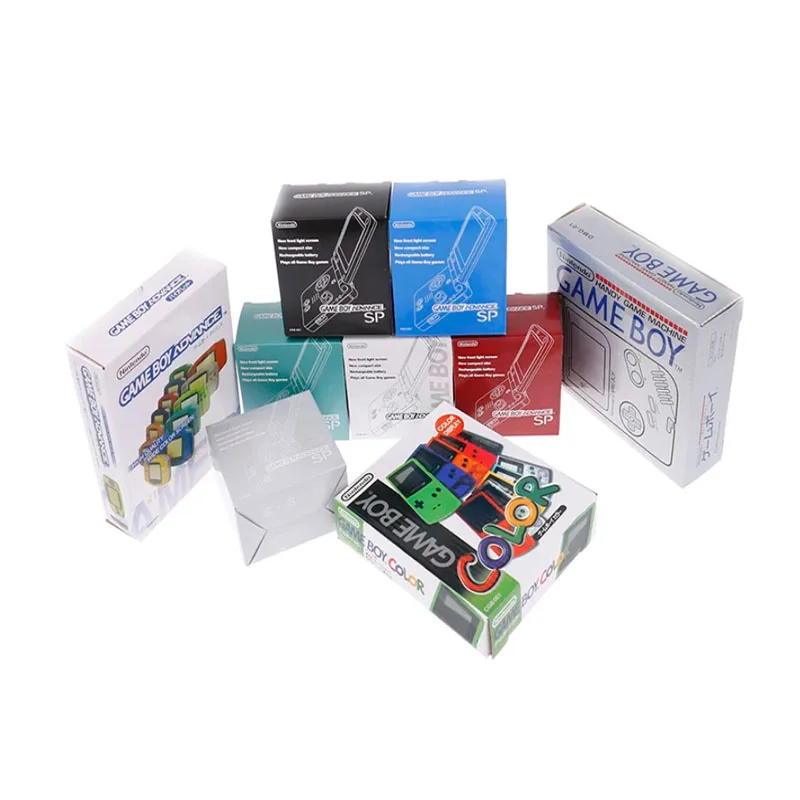 1 قطعة ForPSP1000/2000/3000 GBA/GBC/GBA SP/GB DMG لعبة وحدة التحكم جديد عبوة تعبئة الكرتون ل Gameboy مقدما جديد التعبئة والتغليف صندوق حماية